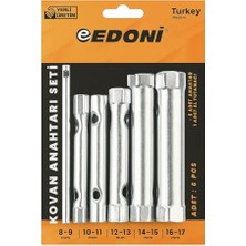 Die Grup Kovan Anahtar Seti, 6 Parça, Ergonomik El Tutamağı, Dayanıklı Çelik Malzeme, 8-17 mm Arası Kovan Anahtarları, Endüstriyel Kullanıma Uygun, Kompakt, Ekonomik, Onarım Bakım Takım Seti