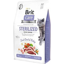 Die Grup Care Weight Control, Kilo Kontrolü Ihtiyacı Olan Kısırlaştırılmış Kediler Için, Tahılsız, Hipoalerjenik, Taze Ördek Etli ve Hindi Etli Kuru , 2 kg