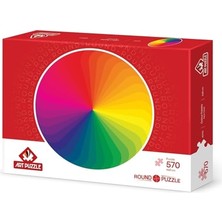 Die Grup Art Puzzle Renk Paleti 570 Parça Round Puzzle