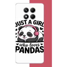 Aksesuarist Redmi Note 14 Pro 5g Uyumlu Kawaii Panda Baskılı Silikon Kılıf