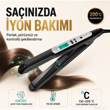 Braun Kabarma Karşıtı Iyonik Saç Düzleştirici, Pürüzsüz Seramik Plakalar, Hızlı Isı Desteği, Soğuk Uç ve Kolay Bukle Şekillendirme