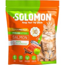 Die Grup Solomon Kısırlaştırılmış Somon'lu Süper Premium Kedi Sı 1,5 kg - Hipoalerjenik - Düşük Tahıllı