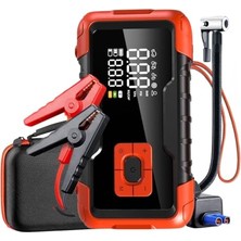 Die Grup 5 I 1 Arada Şarjlı Akü Takviye Cihazı Auhma Powerbank Özellikli Acil Durum Ateşleyici + Kompresör