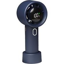 Die Grup Cırak Turbo El Vantilatörü 100 Kademeli Ayarlı Güçlü Rüzgar Taşınabilir Fan LED Ekranlı Usb-C Şarjlı Sessiz Mini Vantilatör Masaüstü ve Elde Kullanım El Fanı Mini Vantilatör Mini Fan (Sarı)