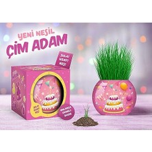 Die Grup Doğum Günü Temalı Çim Adam 6'lı Set – Çocuklar Için Eğitici ve Eğlenceli Bitki Yetiştirme Kiti