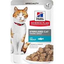 Die Grup Sp Alabalıklı Kısırlaştırılmış Yetişkin Kedi Pouch 85G
