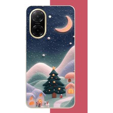 Aksesuarist Redmi A5 Uyumlu Pofuduk Kar Baskılı Silikon Kılıf