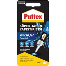 Die Grup Pattex Süper Japon Yapıştırıcısı Güçlü Jel, Siyanokrilat Bazlı, Hareketli Yüzeylere Uygun, Çok Amaçlı, Anında Güçlü Tutuş Sağlayan Hızlı Yapıştırıcı, 3g