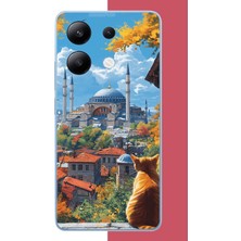 Aksesuarist Redmi Note 13 4g Uyumlu Ayasofya1 Baskılı Silikon Kılıf