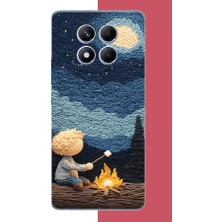 Aksesuarist Redmi Note 14 Pro Plus Uyumlu Küçük Prens Baskılı Silikon Kılıf