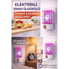 Die Grup Elektrikli Sinek Savar - Uv Işıklı Priz Tipi Sessiz Böcek Öldürücü Cihaz - Sinek Kovucu