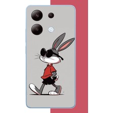Aksesuarist Redmi Note 13 4g Uyumlu Bagsbuny Baskılı Silikon Kılıf