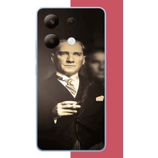 Aksesuarist Redmi Note 13 4g Uyumlu Atatürk 4 Baskılı Silikon Kılıf