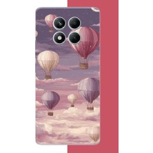 Aksesuarist Redmi Note 14 Pro 5g Uyumlu Uçan Balon Baskılı Silikon Kılıf