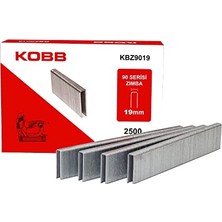Die Grup Kobb KBZ9019 19MM 2500 Adet 90 Serisi Ağır Hizmet Tipi Zımba Teli, Gri