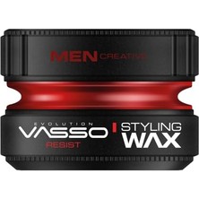 Die Grup Vasso Saç Şekillendirici Wax | Normal ve Kısa Saçlar | Ultra Tutuş ve Doğal Parlaklık | Aqua Resist 150 ml