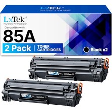 Die Grup Hp 85A CE285A Için Uyumlu Toner Kartuşu Değiştirme Laserjet Pro M1132MFP M1217NFW M1212NF P1102W P1102 P1106 M1132 P1100 M1213NF M1136 M1210 M1212 (Siyah, 2'li Paket) ile Uyumlu