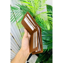 Derius Fly Taba Çok Kart Bölmeli Kişiye Özel Isim Baskılı Hakiki Deri Erkek Cüzdanı ( Kullanışlı Model )