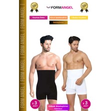 #boxerkorse Göbek Düzleştirici Bel Basen Toparlayıcı Sıkılaştırıcı Duble Erkek Boxer Korse 6'lı Set