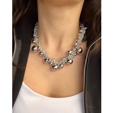 Nunu Takı Silver Karışık Toplu Kolye