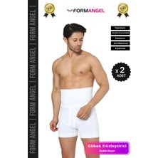 #boxerkorse Göbek Düzleştirici Bel Basen Toparlayıcı Sıkılaştırıcı Duble Erkek Boxer Korse - 2 Adet