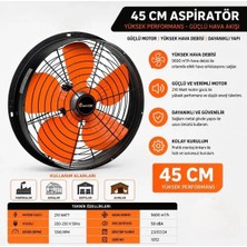 Fanexfan PSM450 Monofaze Sanayi Tipi Aksiyel 45 cm Yuvarlak Gövdeli Havalandırma Aspiratör