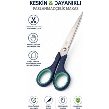Kea Ev Eşyaları Paslanmaz Çelik Makas 17 cm – Keskin Bıçaklı Ergonomik Saplı Çok Amaçlı Makas