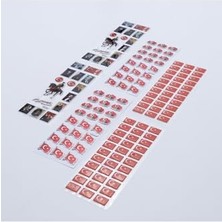 Die Grup 6 Adet Karışık Kabartmalı Yapışkan Sticker, Atatürk ve Türk Bayrağı