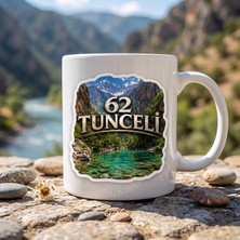 Ajans 313 62 Tunceli Temalı Baskılı Kupa Bardak – Munzur Vadisi ve Turkuaz Su Tasarımı