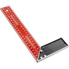 Die Grup 250 mm 25 cm Alüminyum Marangoz Gönye Metal Gövde Açılı Ölçüm Cetveli Ahşap Inşaat Hassas Gönye