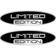 Die Grup Limited Edition Silver 3D Gel Oval Sticker