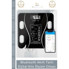 Bluetooth Akıllı Tartı Vücut Analiz Baskülü - Yağ Su Kas Ölçer Dijital Kilo Ölçüm Cihazı