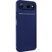 MiraLive Mey Ithalat®  Tecno Spark 50 5g Auto Focus Karbon Kapak - Lacivert