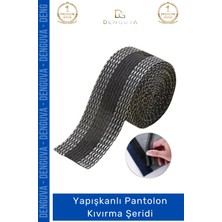 #pantolonkıvırma Polyester Esnek Dayanıklı Pratik Dikişsiz Paça Onarım Yapışkanlı Pantolon Kıvırma Şeridi - 3 Adet