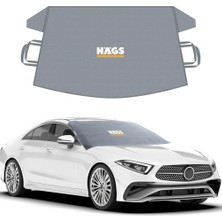 Die Grup Haegs Buz ve Kar Önleyici Araç Ön Cam Örtüsü Brandası | Ağır Hizmet Tipi 600D Oxford Kumaş | Arabalar, Suv`lar, Kamyonetler Için Oto Ön Cam Koruyucu Güneşlik | Don Örtüsü (185X109CM) Xl - Gri