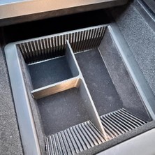 Die Grup Tesla Model Y Juniper Orta Konsol Organizer Çekmece – 3d-Baskılı, Küçük Eşya Düzenleyici (Bozuk Para, Kart, Anahtar) (Siyah)