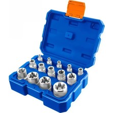 Wadfow WST3D14 Yıldız E-Torx Lokma Takımı 14 Parça Cr-V