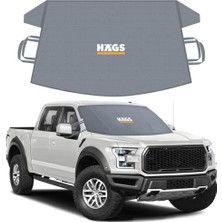 Die Grup Haegs Buz ve Kar Önleyici Araç Ön Cam Örtüsü Brandası | Ağır Hizmet Tipi 600D Oxford Kumaş | Arabalar, Suv`lar, Kamyonetler Için Oto Ön Cam Koruyucu Güneşlik | Don Örtüsü (185X109CM) Xl - Gri