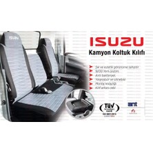 Bayram Koltuk Kılıfı Isuzu NPR75 2016-2026 (Gri-Siyah)