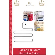 #pantolonaskısı Şık Metal Yer Tasarrufu Sağlayan Lüks Kaliteli Dolap Paslanmaz Krom Pantolon Askısı