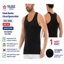 Yıldız Çamaşır Erkek Bambu Sporcu Likralı  Atlet (490-491-492)- 1 Adet