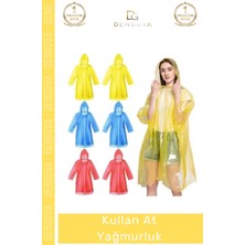 #yağmurluk Su Geçirmez Pratik Standart Beden Ekonomik Paket Tek Kullanımlık Yağmurluk - 10 Adet