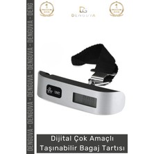 #bagajtartısı Dijital Hassas Terazi LCD Ekranlı Portatif El Kantarı Abs Gövdeli Hafif Bagaj Tartısı Max 50 kg