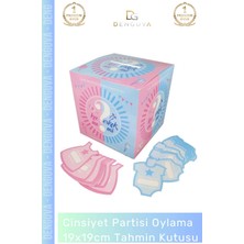 #tahminkutusu Cinsiyet Partisi Kız Erkek Selefonlu Bristol Karton Parti Oylama 19X19CM Tahmin Kutusu