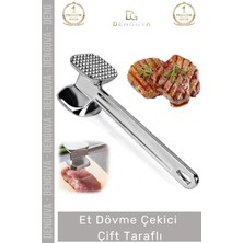 #etdövmeçekici Profesyonel Alüminyum Mutfak Gereci Kaliteli Kasap Tipi Et Dövme Çekici Çift Taraflı