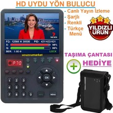 Ucuzcu Market Uydu Yön Bulucu 3.5 Inç Digital Ekranlı Görüntülü (Canlı Yayın Izleme-Şarjlı-Taşıma Çantalı)