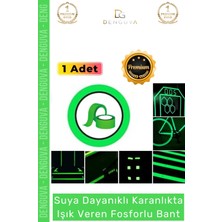 #reflektörbant 4 Metre Yeşil Fosforlu Fotolümen Işıldayan Ikaz Kendinden Yapışkanlı Reflektör Bant