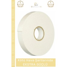 #köpükbant Güçlü Yapışkanlı 18MM 2 Metre Duvar Tablo Poster Montaj Rulo Çift Taraflı Köpük Bant
