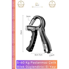 #elyayı Kaliteli Paslanmaz Çelik Sayaçlı Ayarlanabilir Antrenman El Yayı Spor Aleti 560 kg Bilek Güçlendirici