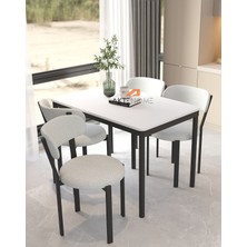 Akte Home Luna 4 Kişilik Mutfak Masa Sandalye Takımı 70X110 cm